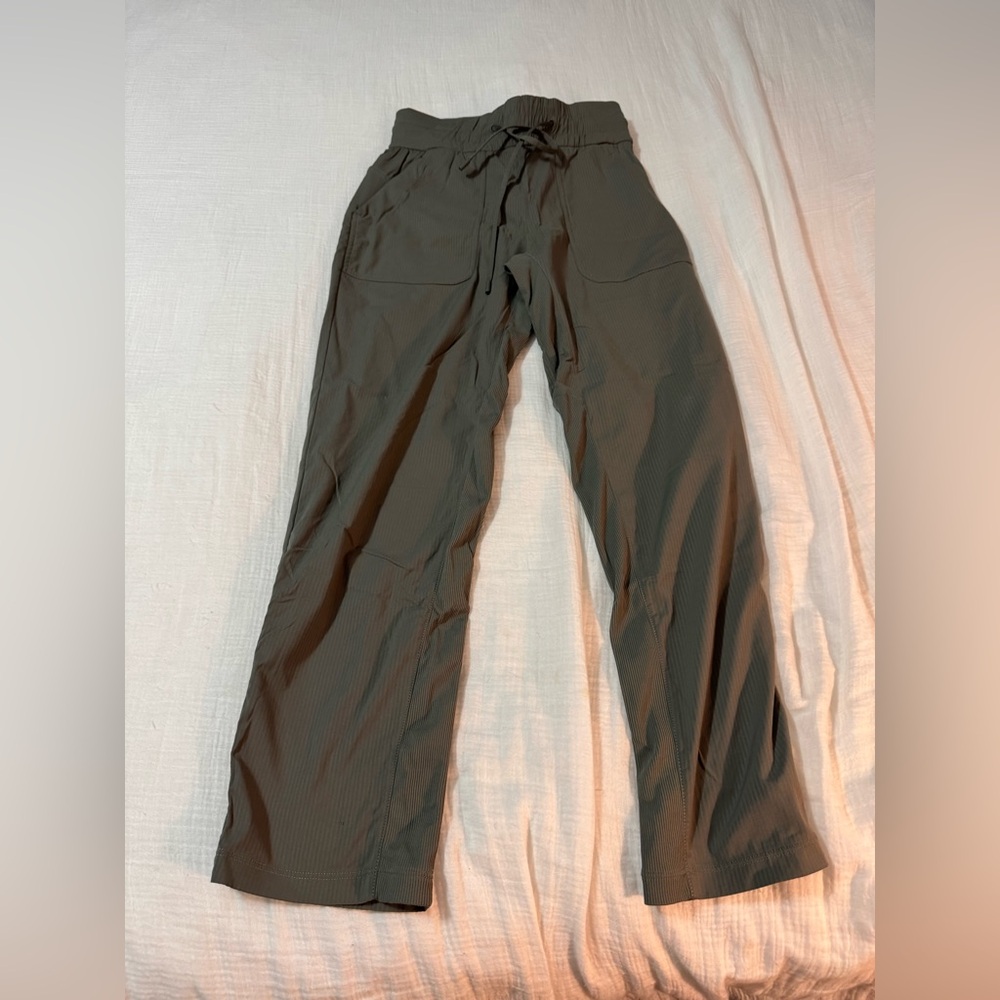 lululemon Olive cropped dance studio pants size 2